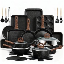 31 Piece Nonstick Pot Pan Set Induction Ready