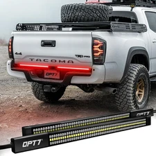 Redline Parlux Triple Row LED Tailgate Light Bar for Tacoma w/Sequential Red Tur