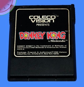 TESTED Coleco COLECOVISION Cartridge DONKEY KONG Game with Manual 1982 Nintendo