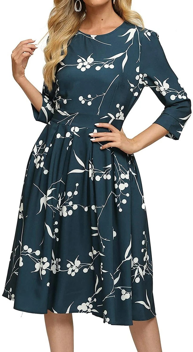 The Blue Floral Midi Dress I Plan on Wearing All Winter - Sunshine Style