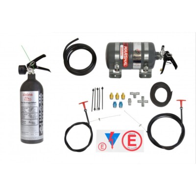 Lifeline Rally Pack Zero 360 3Kg Gas Mechanischer Auto Feuerlöscher mit 2Kg 