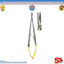 Stainless Steel Castroviejo Needle Holder Straight TC 18cm Multiple Item Listing