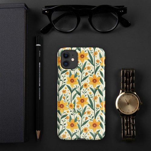 Yellow Daffodil Flowers Floral Snap case for iPhone® Cover - Picture 2 of 24