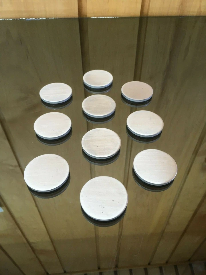 Aluminum Disk Circle Blanks 1-1/2" Diameter 1/8'' Thick 10 Pieces Disc Discs - Image 4 of 4