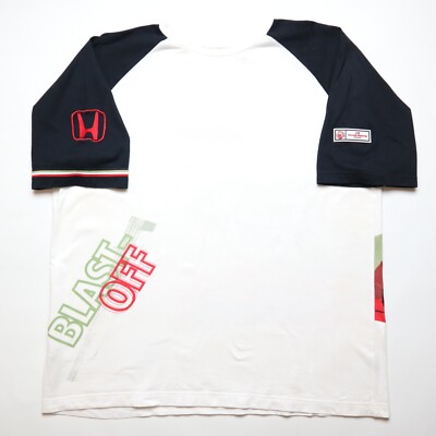 HONDA RACING F1 TEAM JENSON BUTTON VINTAGE GRAPHIC SHIRT JERSEY HONDA RACING F1 TEAM JENSON BUTTON VINTAGE GRAPHIC SHIRT JERSEY