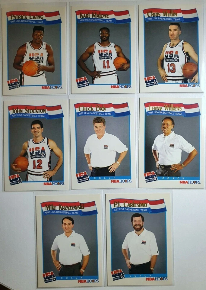 1991 NBA Hoops Dream Team USA Basquete - CONJUNTO COMPLETO (14 cartas) - Imagem 2 de 4
