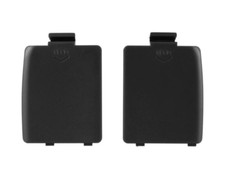 2 Pieces Battery Cover - Black For Sega Game Gear