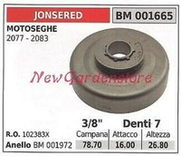 "Pignon Jonsered Motor KettensäGe 2077 2083 3/8\" ZäHne 7 001665"