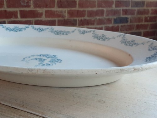 RARE Antique 1890s JOHN MADDOCK & Sons Royal Vitreous HEUMANN 19" OVAL PLATTER - Picture 7 of 12