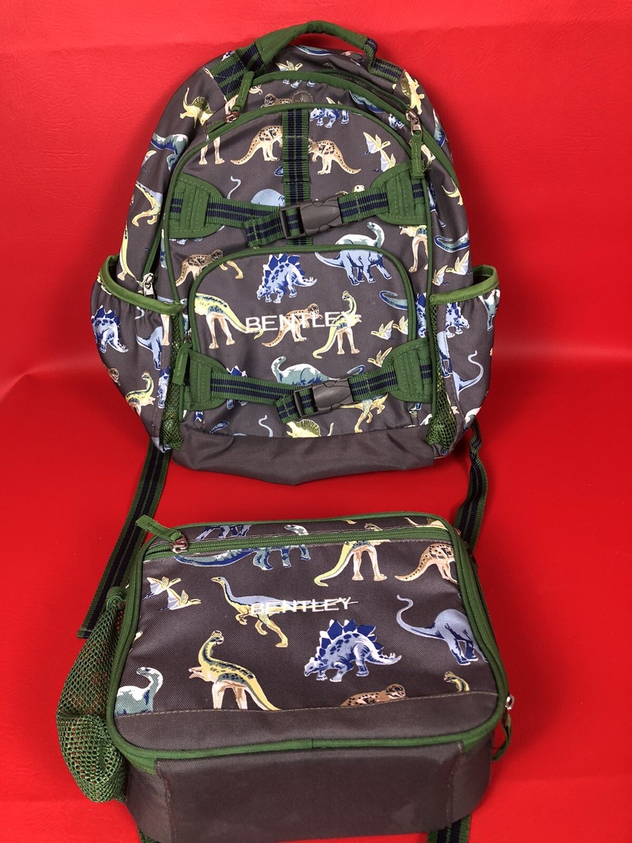 Pottery Barn Kids Mackenzie Classic Lunch Bag/Backpack Green Gray
