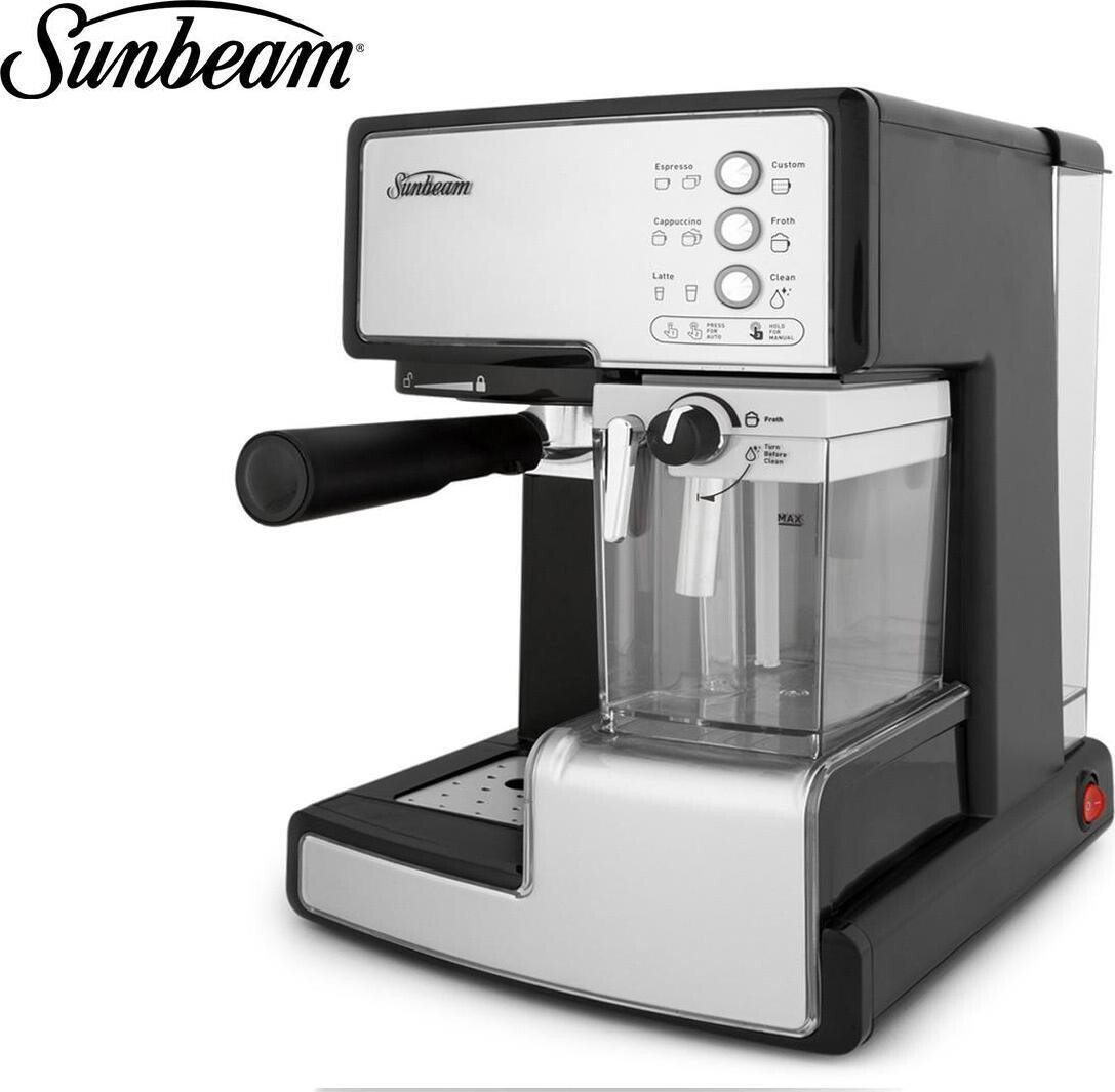 Sunbeam Café Barista Automatic Milk Coffee Machine Espresso Silver