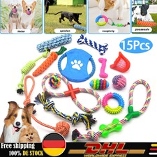 15 St&uuml;ck Hunde Spielzeug Aus Seil Kauspielzeug Pet Dog Toy Hund Welpen Kauen Set