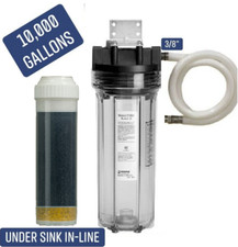 Under sink 4 Stage Direct In-line Drinking Water System USA Made Purifier 3/8 C