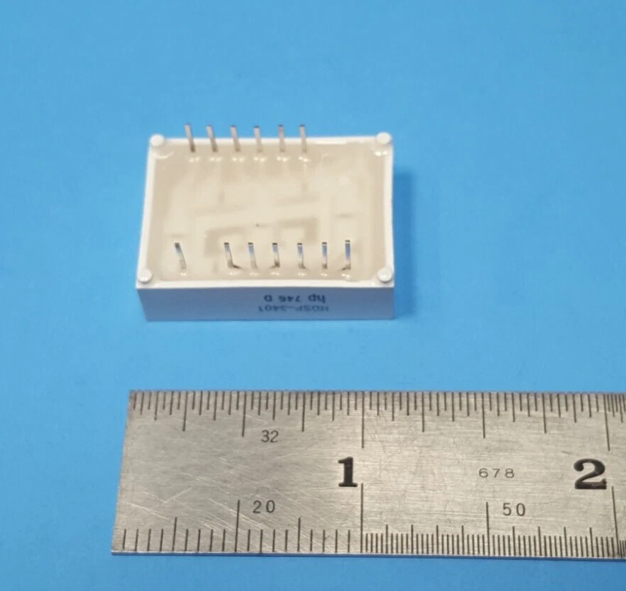 (2PCS) 7-Segment LED Displays, HDSP-3401 / QDSP-3447, HP, 20 mm (0.8 inch), RED - Image 3 of 4