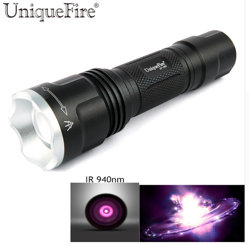 Linterna de de visión nocturna con zoom LED por infrarrojos IR 940NM UniqueFire | eBay