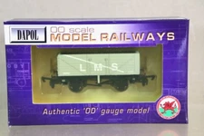 DAPOL B337 LMS GREY LOCO COAL 7 PLANK WAGON 602504 MINT BOXED od