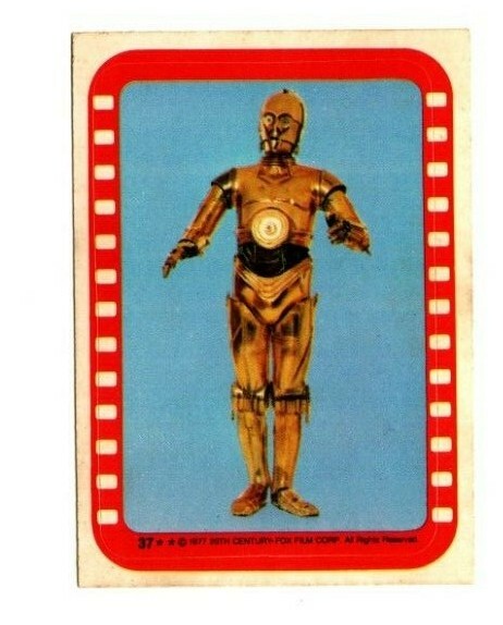 1977 Topps Star Wars Sticker C-3PO #37 | eBay