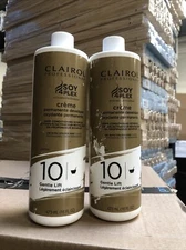 2 Pack Clairol Professional Soy 4Plex Creme Permanent Developer 10 Volume 16 oz