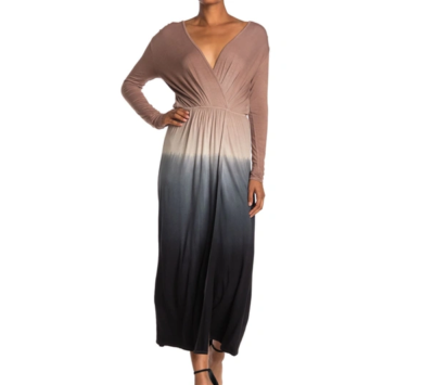 grey ombre maxi dress O'Neill Fadetown - Grey Dress - Maxi Dress - Ombre Dress - $56.00