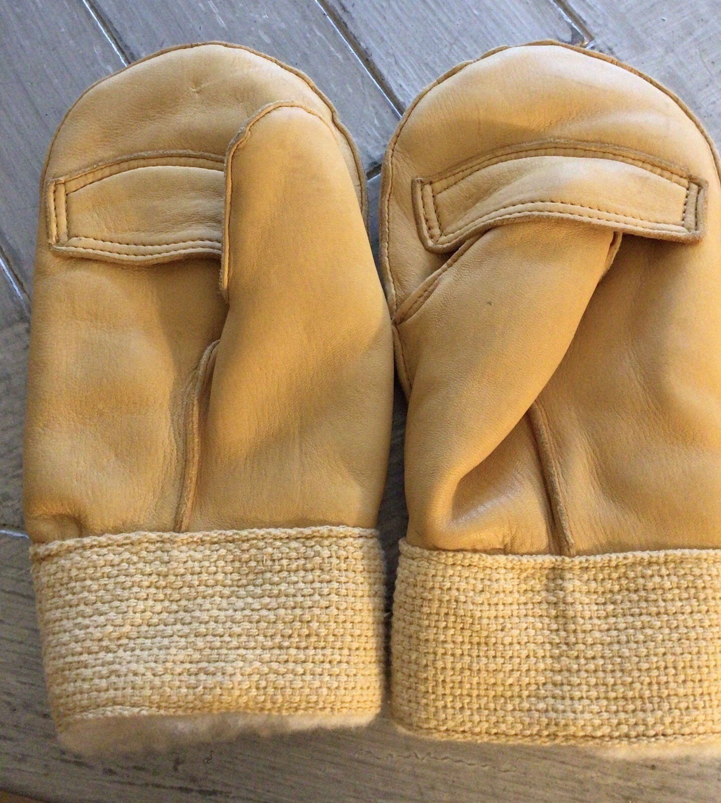 NOSDeerskinLeatherWool LinedSportsmanHunterTrapperMittensMade