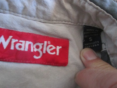 Wrangler Men's shirt Size S 34-36" Chest Retro Western 80s style short sleeves - Picture 3 of 4