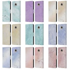 OFFICIAL SUZAN LIND PASTEL MARBLE LEATHER BOOK WALLET CASE FOR MOTOROLA PHONES