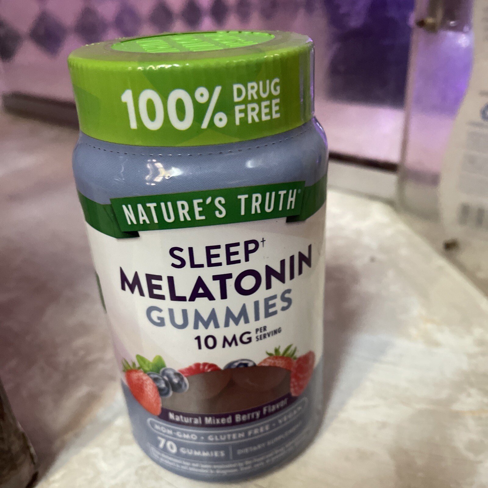 Nature's Truth Sleep Melatonin 10 mg Gummies 70 Ct.  Mixed Berry Flavor Exp06/26