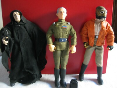 Star Wars POTF2 Figuren von Hasbro, Lucasfilm: Emperor, Tarkin & Droide, Ponda