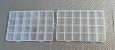 Plastic Divider Organizer - 24 Compartments - 2 Pack - 1.25" x 1.25" - Used