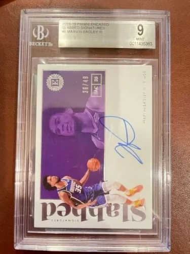 2018-19 Panini Encased Slabbed Signatures Marvin Bagley III /49 Beckett 9 Auto10
