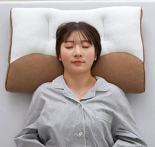 Kyoto Nishikawa Comfortable Sleep Pillow (Color: Brown)