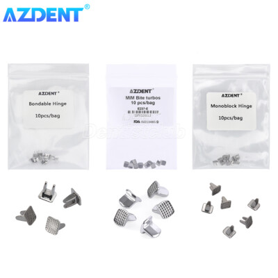 3 Tyeps Dental Orthodontic Bite Turbos Opener Teeth Tongue Bondable Hinge Button