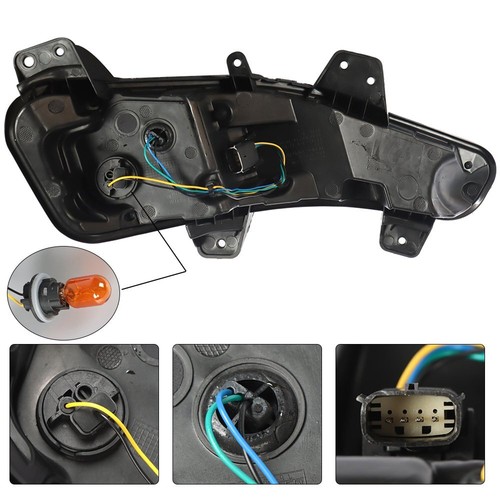 Driver Left Side Bumper Fog Turn Signal Ligh For 2019-2020 Chevy Malibu - Picture 6 of 8
