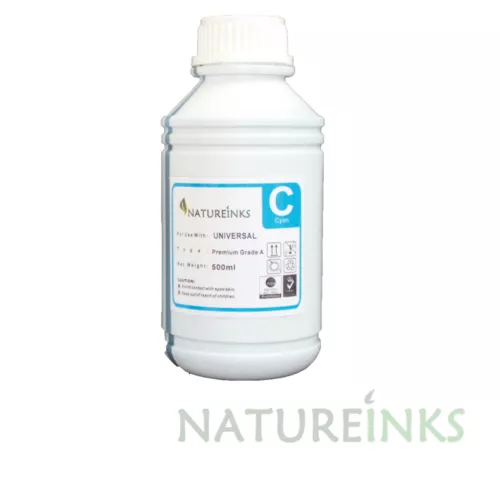 500ml Premium Cyan Universal Refill Ink dye Bottle CISS refillable cartridges