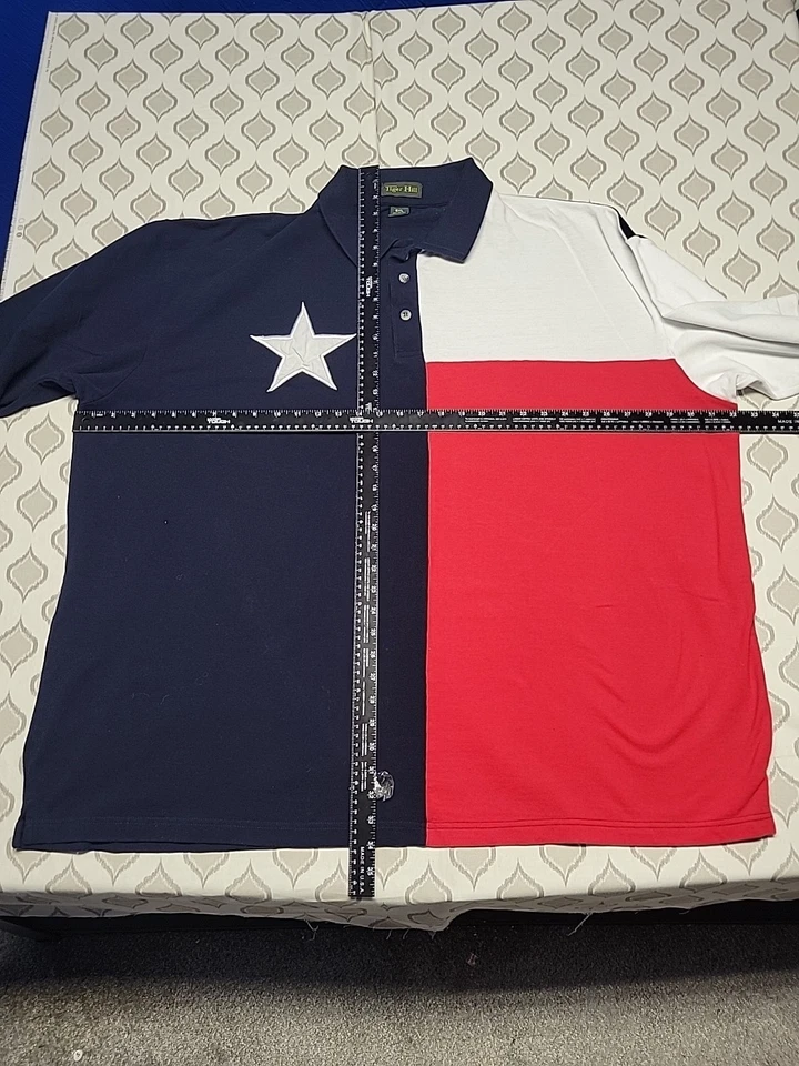 Texas Flag Polo Shirt Mens 5XL Tiger Hill Short Sleeve VHTF - Image 3 of 4
