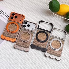 Magnetic Aluminum Metal Frameless Shockproof Case For iPhone 17 16 15 Pro Max