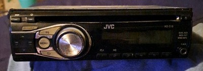 JVC KD-S19 CD Player In Dash Receiver Car Radio Plus Remote- Untested