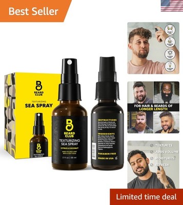 Volumizing Sea Salt Texture Spray - Alcohol-Free,  & Eco-Friendly Hair Care
