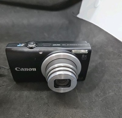 Canon PowerShot A4000 IS 16.0MP Digital Camera - Black - No Charger 