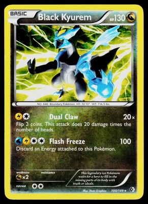 Black Kyurem 100/149 Deck Exclusives Cracked Ice Holo