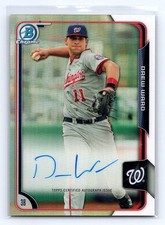 Drew Ward 2015 Bowman #BCAP-DW Chrome Prospect Auto Refractor #/499