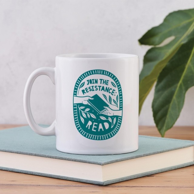 Join the Resistance. Read.  Literary Mug by BOOKISHLY 5060434074850