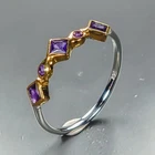 Handmade ring Natural Amethyst Ring 925 Sterling Silver Size 8.25 /R473842