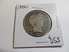 1900 Barber Silver Half Dollar Very Nice Original