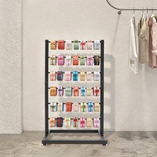 6-tier Ribbon Storage Rack Metal Ribbon Spool Holder For Craft Room Floor Mount