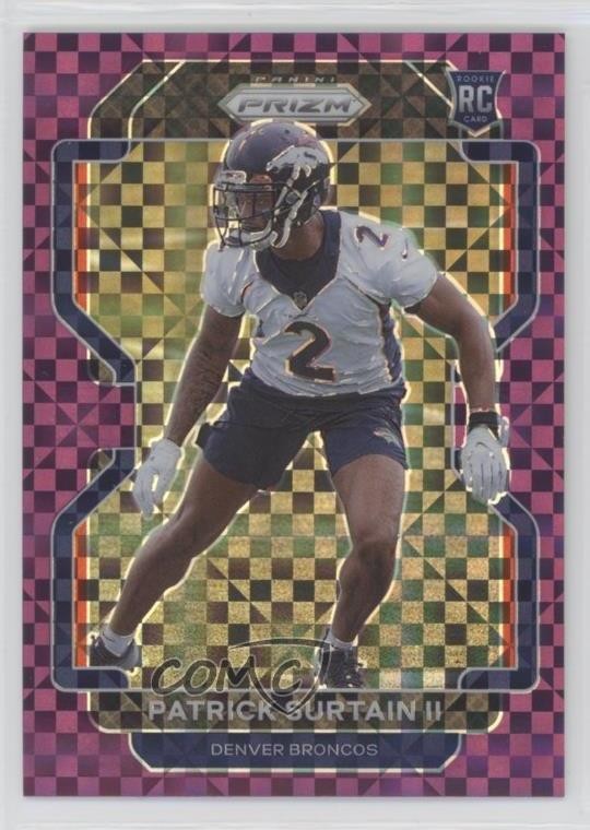 2021 Panini Prizm Purple Power 3/49 Patrick Surtain II #374 Rookie RC 0i8b