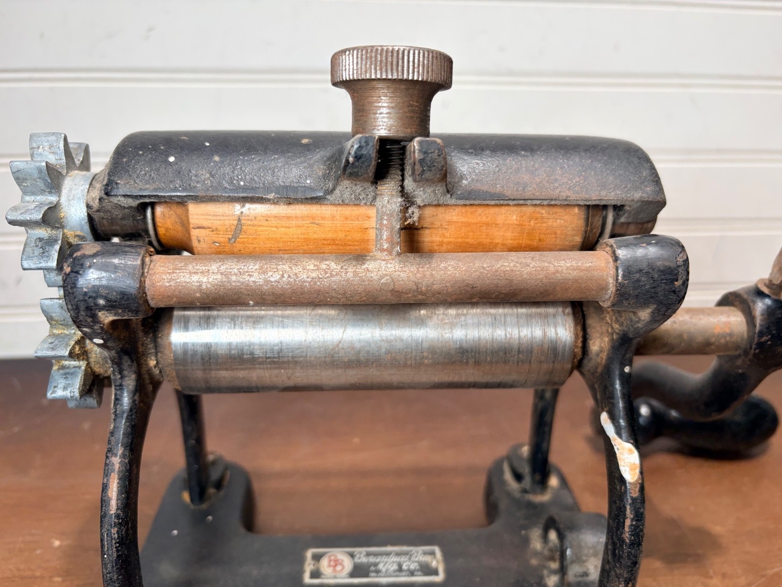 Vtg  Berarducci Bros Cast Iron Hand Crank Pasta Noodle Maker & accessories