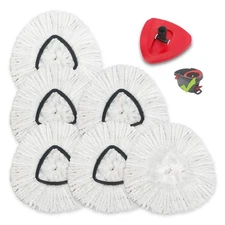 6-Pack Spin Mop Replacement Heads for Oceda EasyWring 1 Tank Bucket System