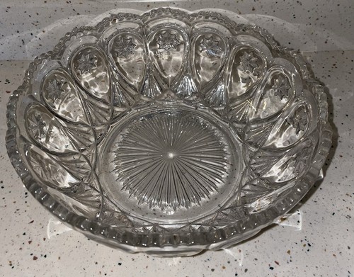 Set vintage Fostoria Louise servizio in vetro trasparente e 7 ciotole frutta bacche - Foto 4 di 7