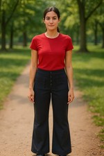 Halara Size L Black Flex High Waisted Straight Leg Pull-On Pants Pockets